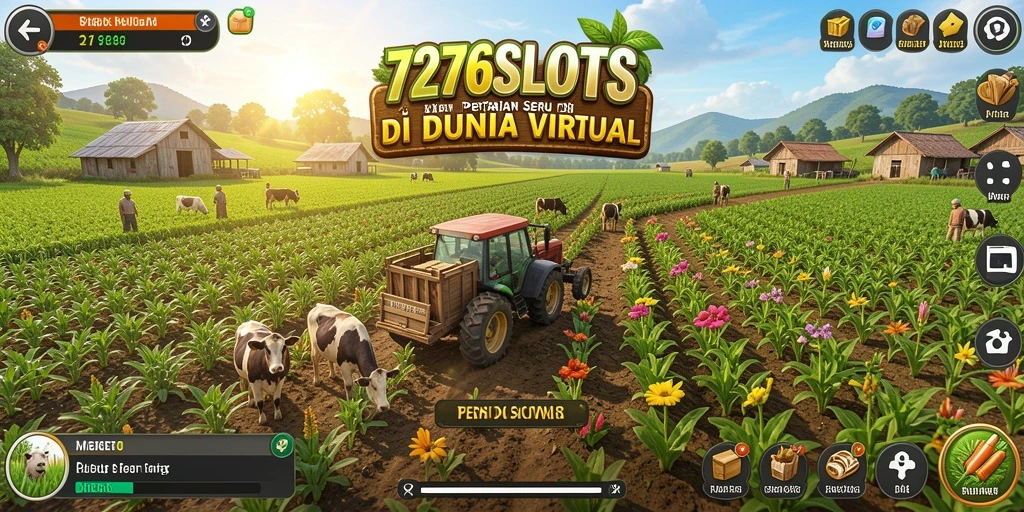 Tangkapan layar utama 7276SLOTS menampilkan kebun yang indah dan beragam tanaman.
