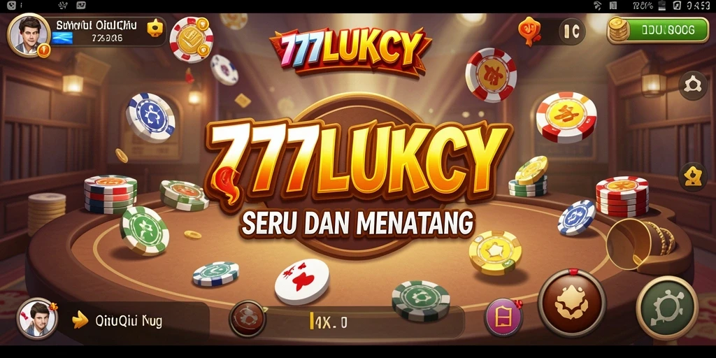Tampilan screenshot gameplay 777LUKCY dengan suasana QiuQiu yang seru.