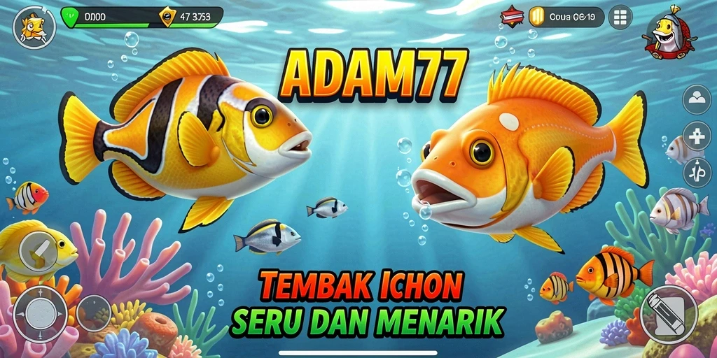 Gameplay seru ADAM77 dengan grafis menakjubkan dalam permainan tembak ikan.