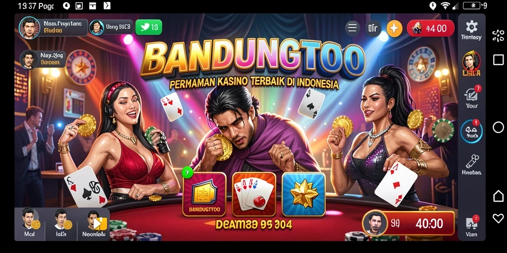 Screenshot gameplay BANDUNGTOTO yang menampilkan pengalaman kasino yang seru.