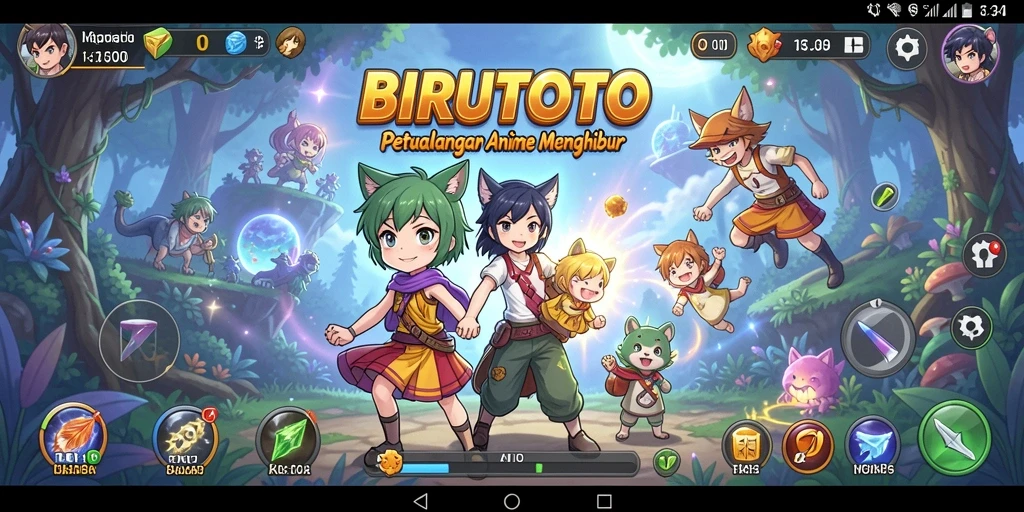 Tampilan menarik dari gameplay BIRUTOTO yang penuh warna.