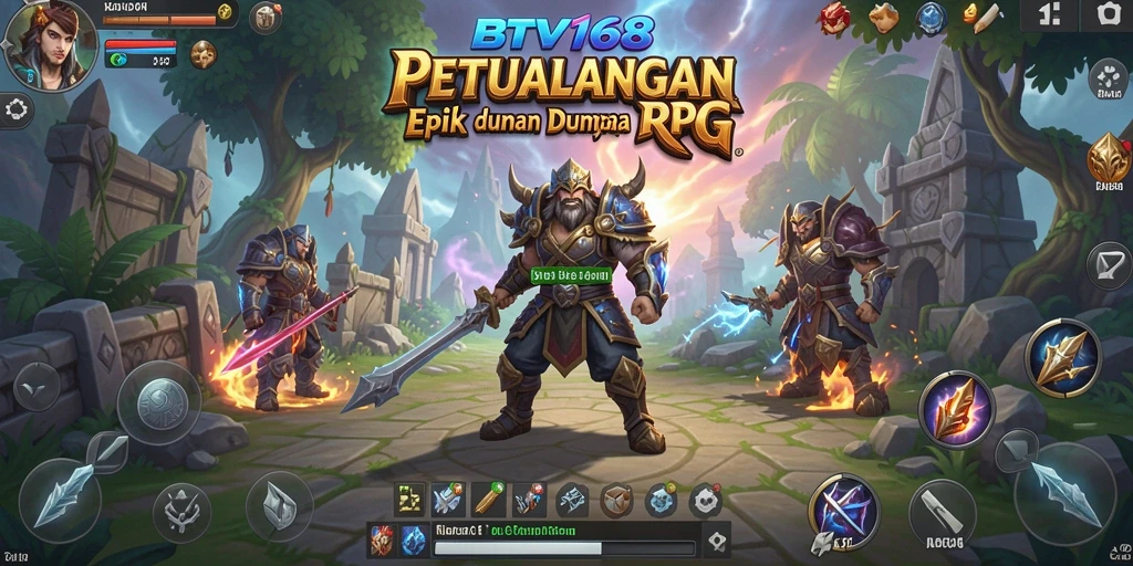Tampilan gameplay RPG BTV168 yang memukau dan penuh aksi.