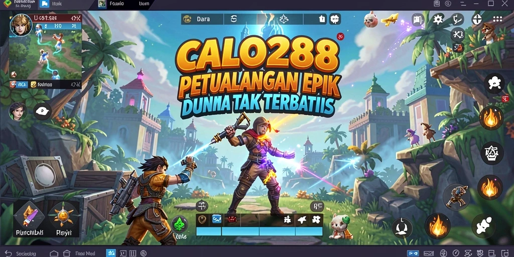Screenshot gameplay <strong>CALO288</strong> menunjukkan petualangan yang mendebarkan.