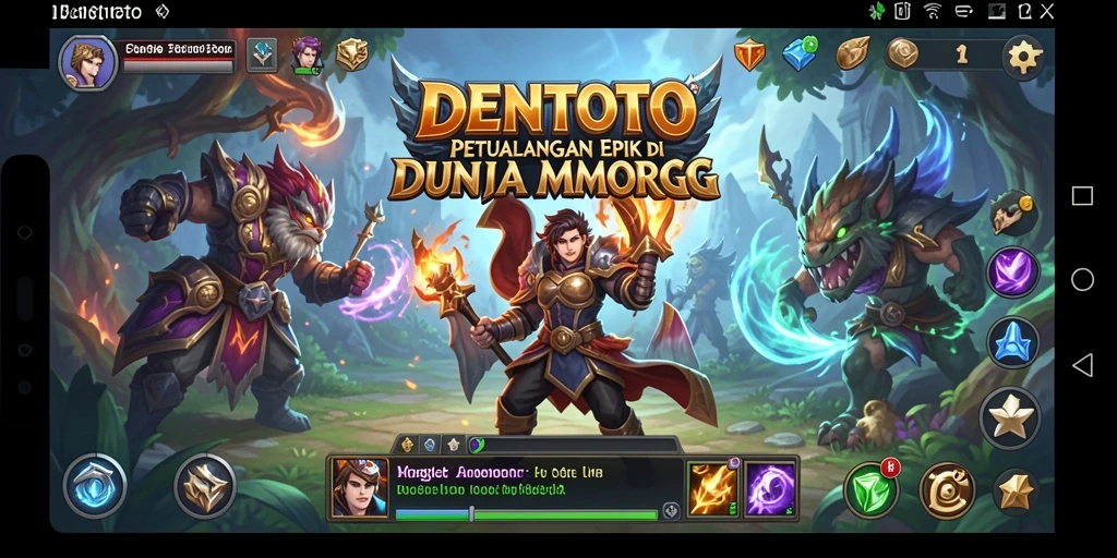 Gameplay DENTOTO dengan aksi seru dan grafis menawan.