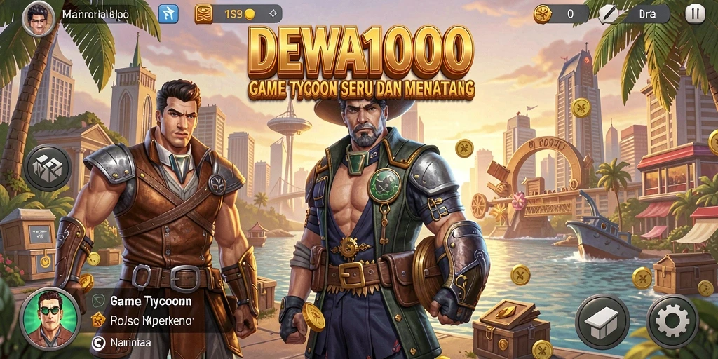 Tampilan gameplay DEWA1000 yang menegangkan dan penuh strategi.
