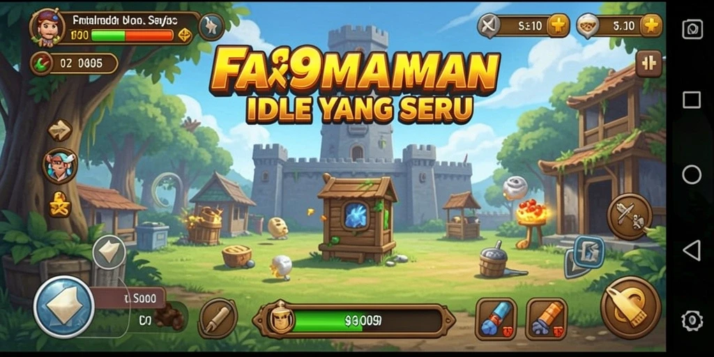 Screenshot gameplay FA99 menampilkan aksi karakter dalam mode Idle.