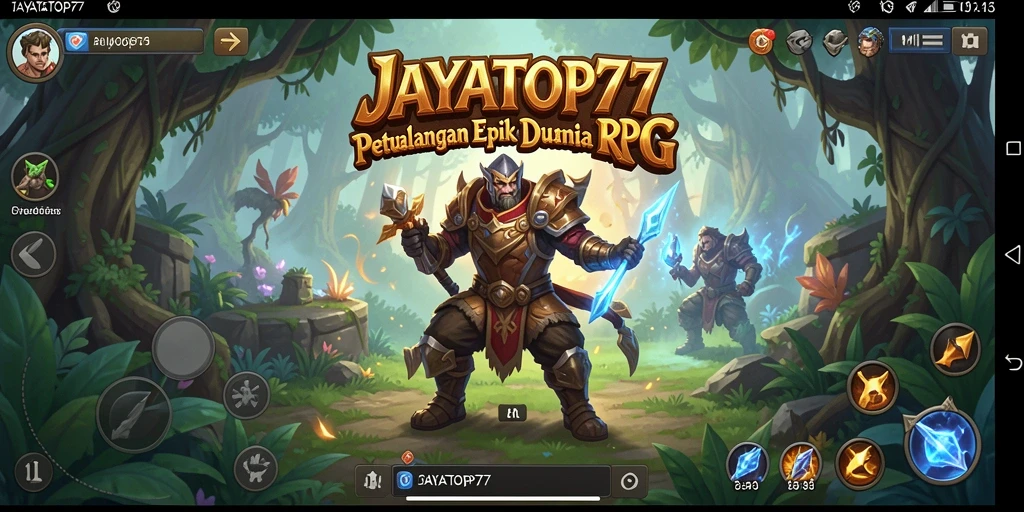 Tampilan gameplay seru di JAYATOP77 menampilkan pertarungan epik.