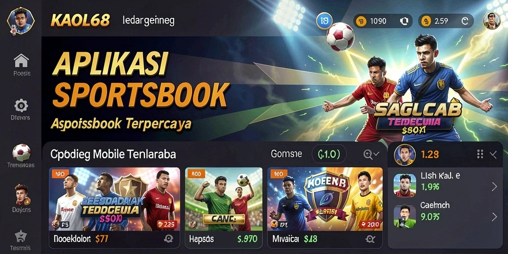Tampilan antar muka pengguna KAOL68 yang menarik dan informatif.