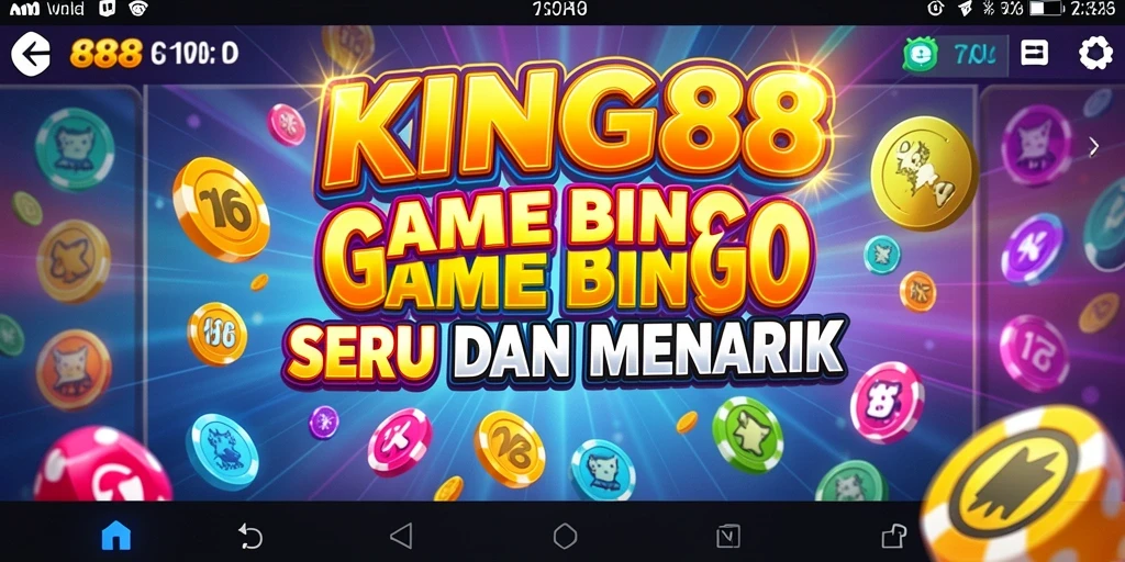 Tampilan menarik dari gameplay Bingo KING88 yang penuh warna.