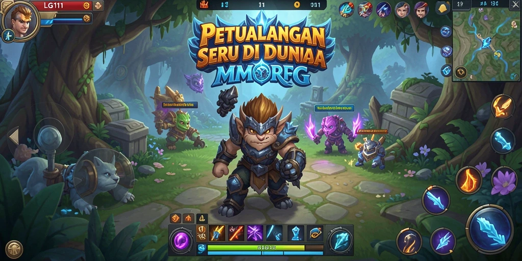 Screenshot gameplay LG111 menampilkan aksi seru dalam petualangan MMORPG.