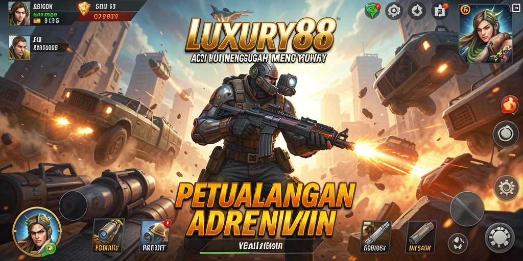 Tangkapan layar LUXURY88 menunjukkan aksi seru dalam pertempuran.