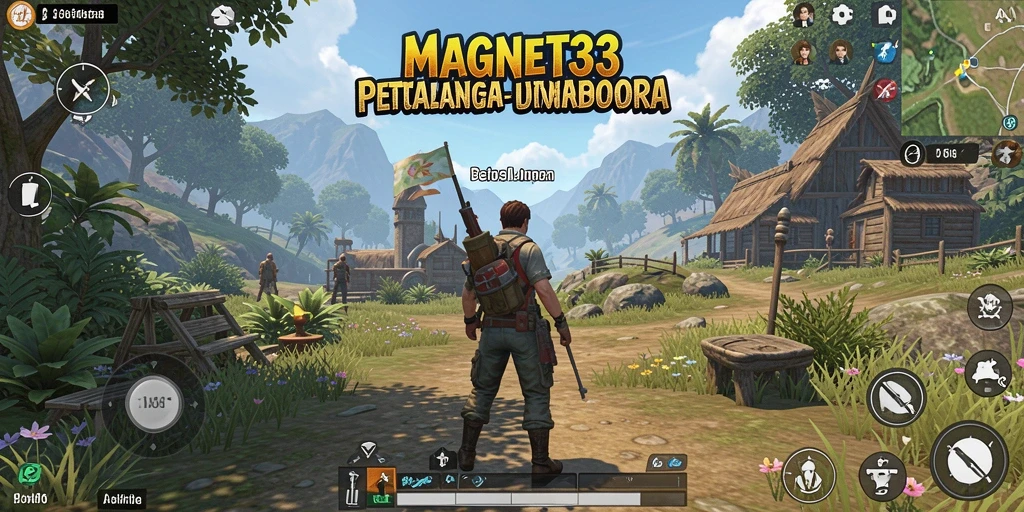 Screenshot MAGNET33 menampilkan keindahan dunia terbuka yang luas.