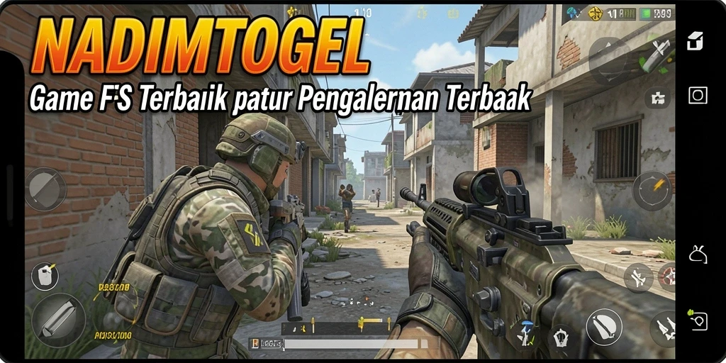 Screenshot NADIMTOGEL menampilkan aksi seru dalam gameplay FPS.