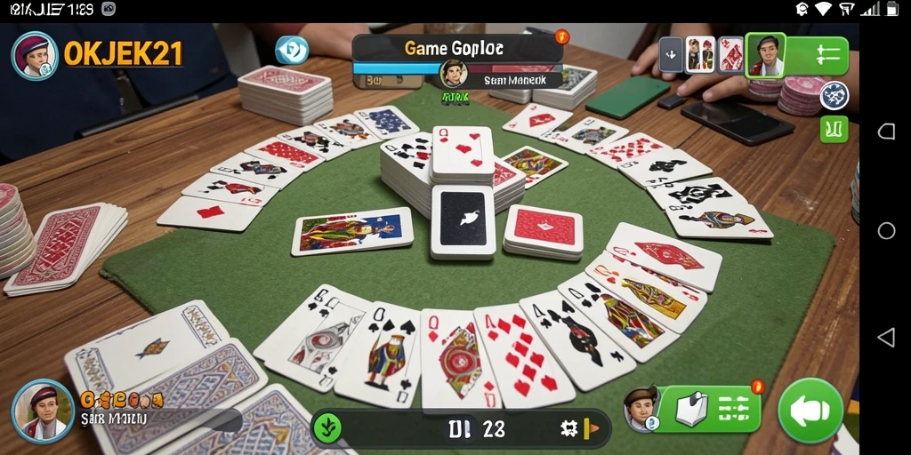 Tampilan gameplay Gaple yang menarik dan interaktif.