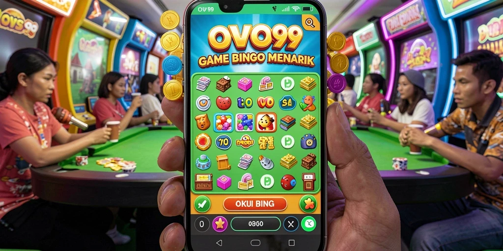 Screenshot gameplay OVO99 menampilkan keseruan bermain Bingo secara langsung.