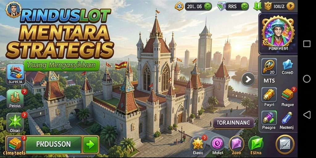 Gambaran gameplay menara pertahanan yang seru di RINDUSLOT.
