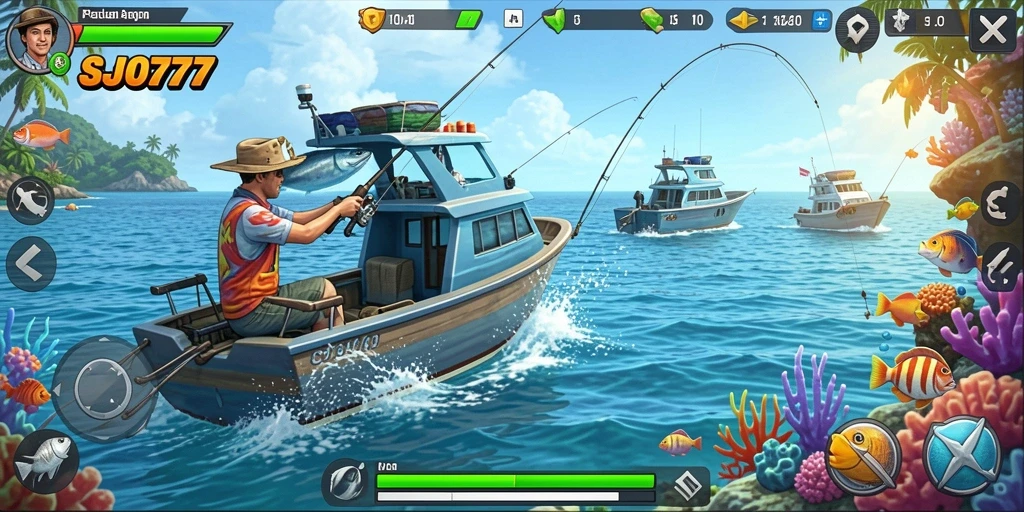 Tampilan gameplay SJO777 menunjukkan pengalaman memancing yang mendebarkan.