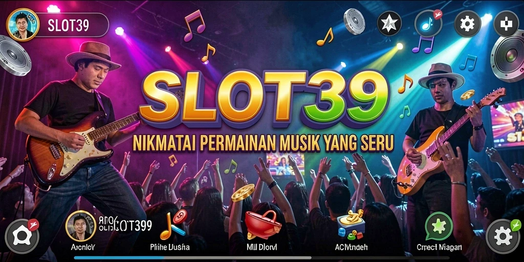Tampilan menarik SLOT39 dengan gameplay musik yang interaktif.