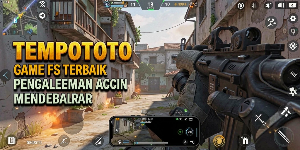 Tangkapan layar dari gameplay intens TEMPOTOTO yang memukau.