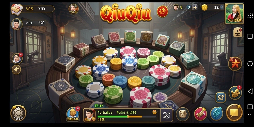 Tangkapan layar V07 menampilkan gameplay mendebarkan QiuQiu.